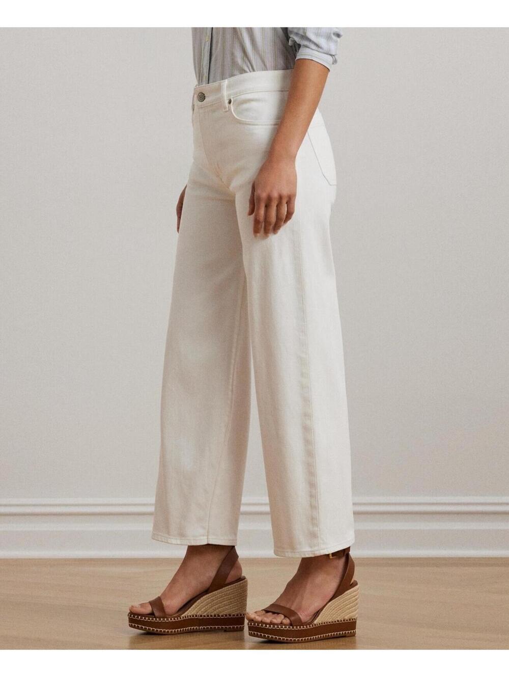 $125 Lauren Ralph Woman’s Jeans White Size 10 - Picture 3 of 11